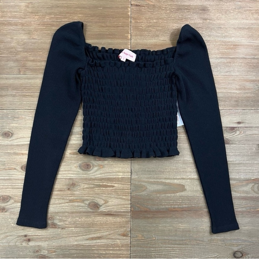 NWT Lisa Says Gah Sophie Smocked Top